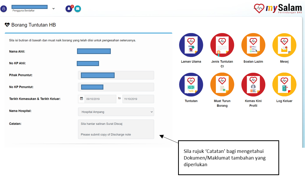 Nombor telefon mysalam